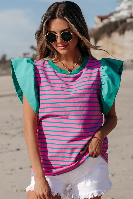 Women Blouse Colorblock Polyester | Elegant Style-1