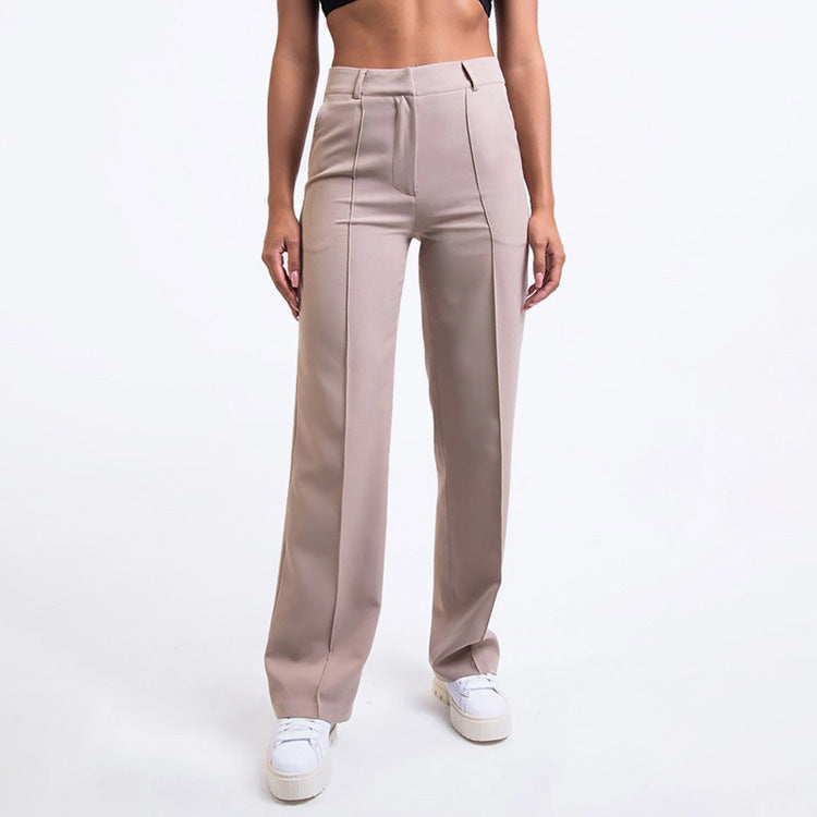 Women High-Waisted Wide-Leg Trousers | Rianne