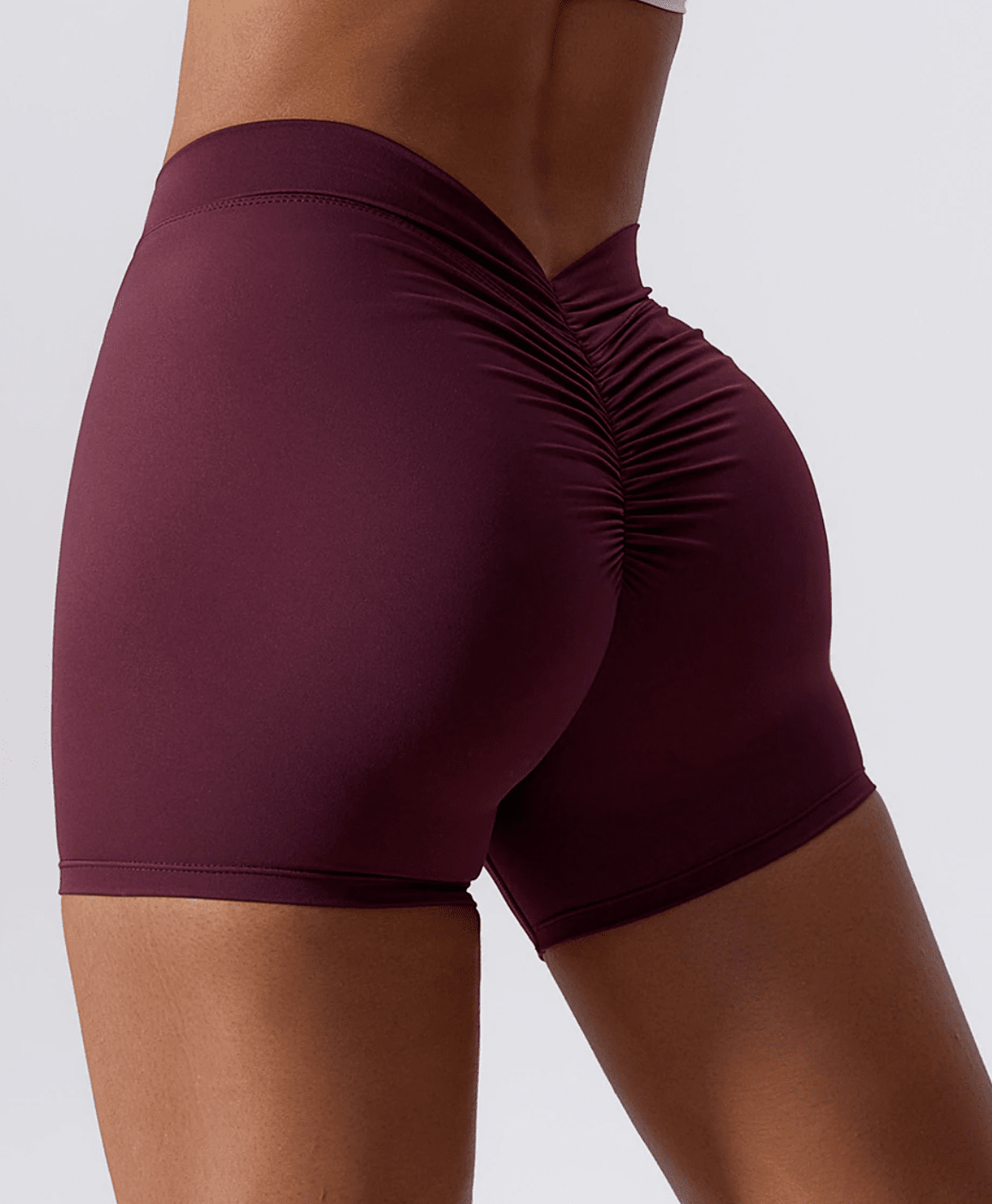 Variant image for Women High Waist Shorts Black Nylon Spandex | Activewear-13