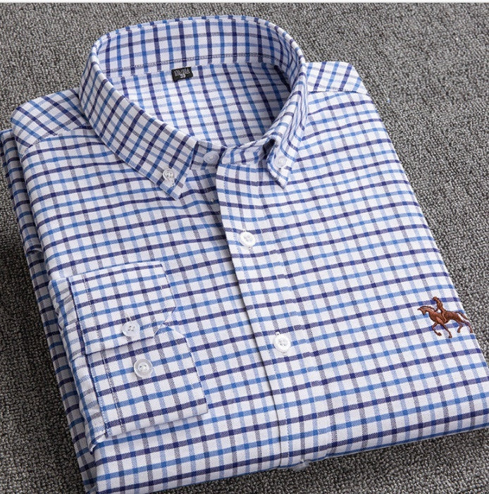 Men Oxford Long Sleeve Shirt | Roger