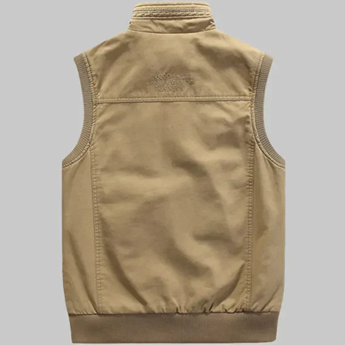 Men's Utility Vest Black Polyester | Steffen-5