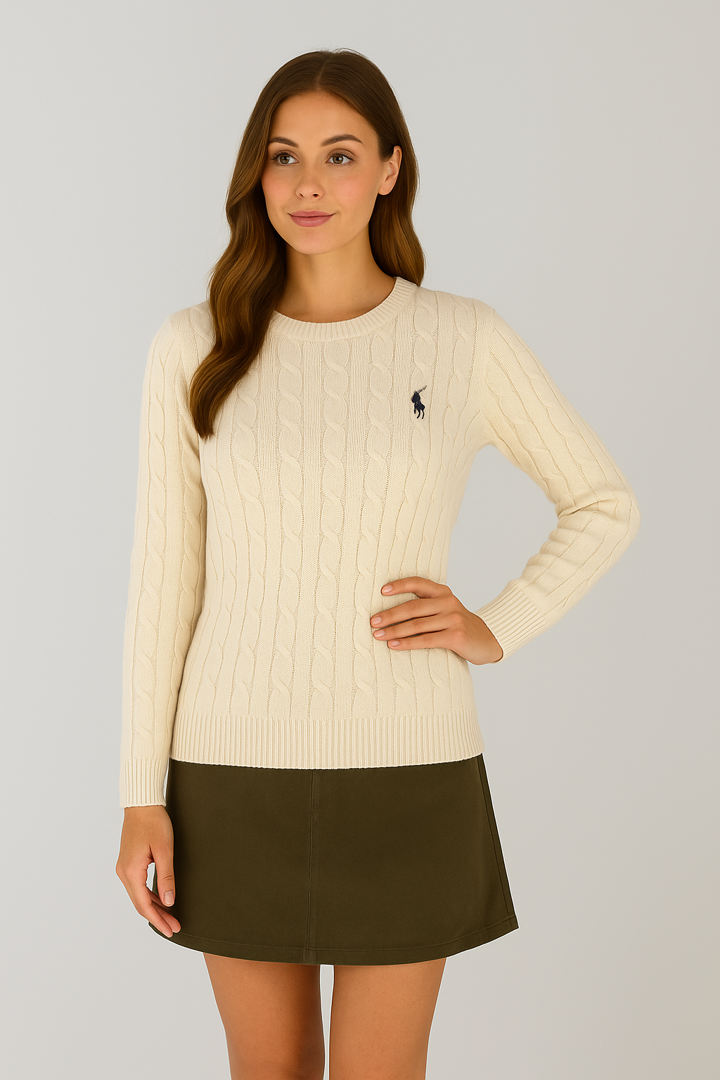Women Cable Knit Sweater | Goldie