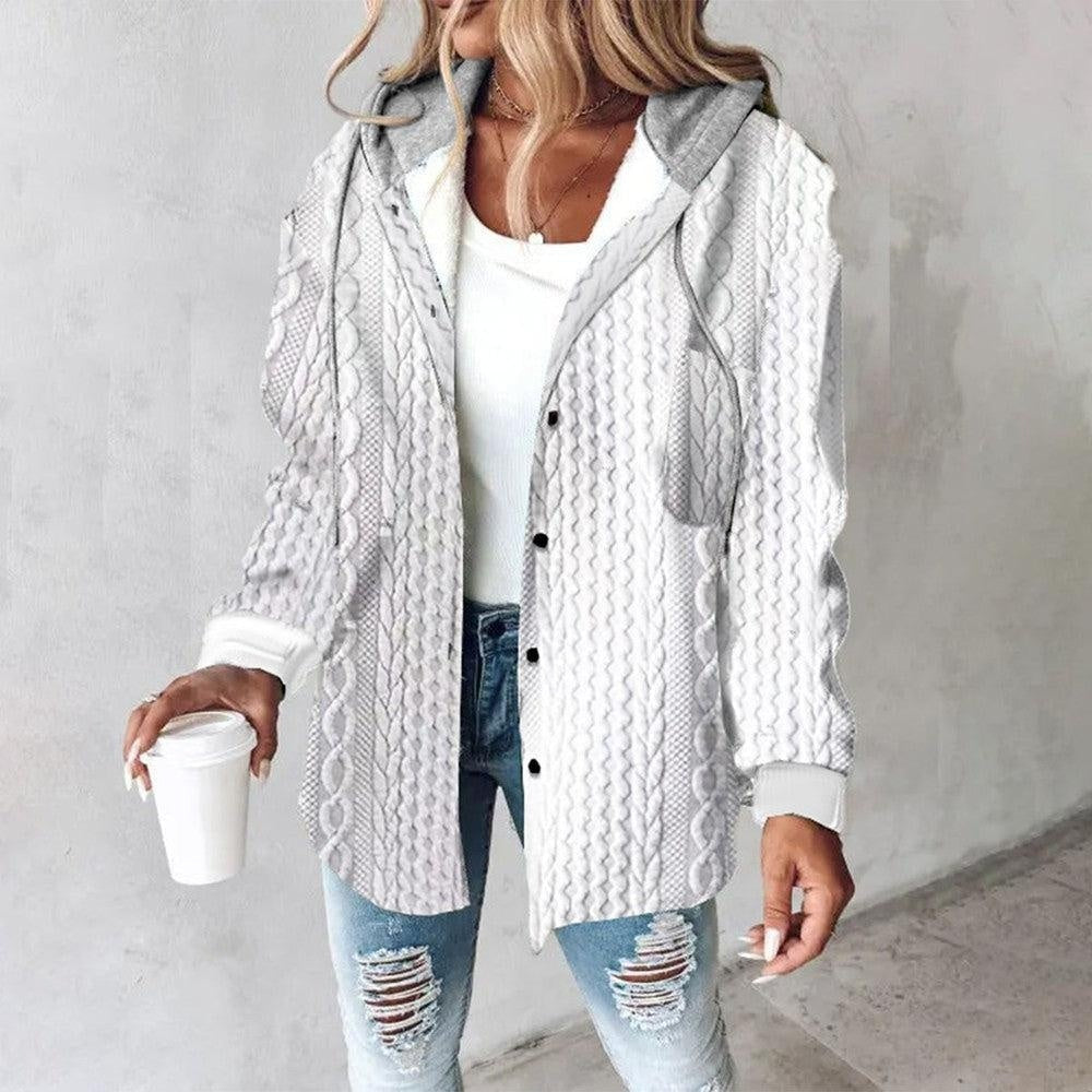 Women Plaid Hoodie Jacket | Krista