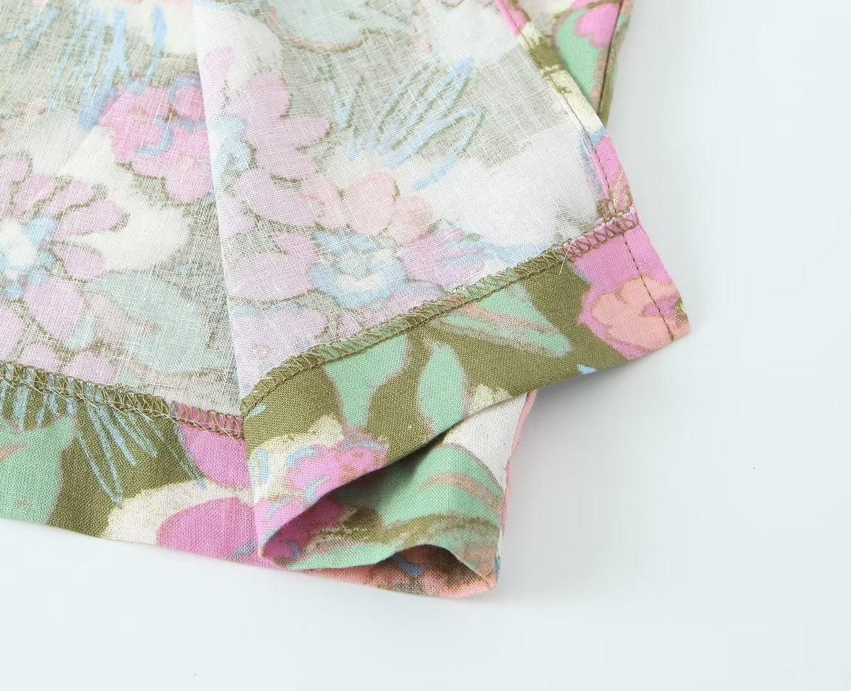 Women Slim Floral Midi Dress | Trinity