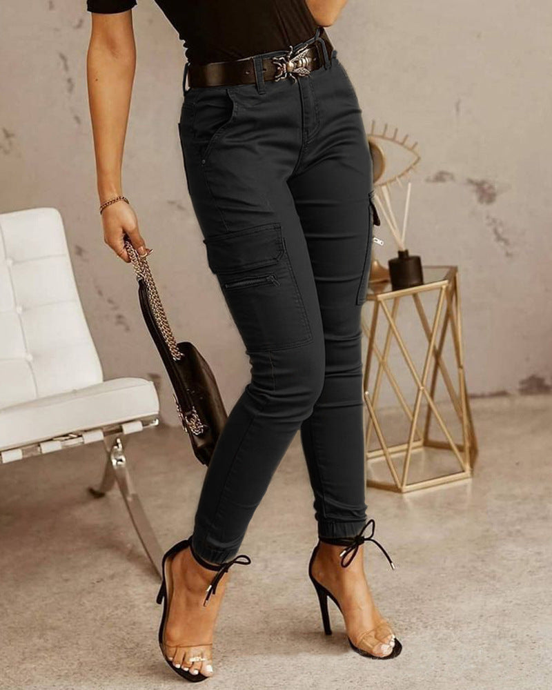 Women Slim Fit Cargo Pants | Tessa