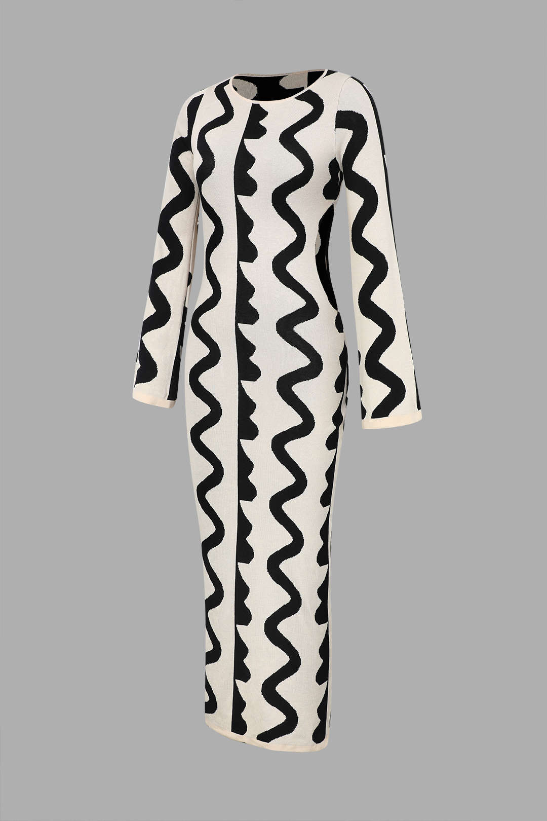 Women Wavy Knit Maxi Dress | Allegra