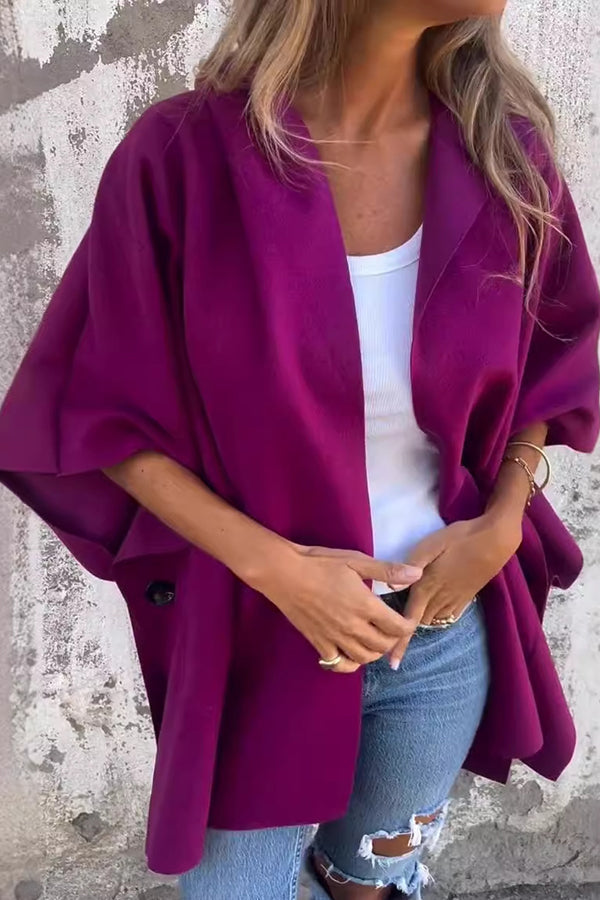 Women Elegant Oversized Cape Coat | Jovelle