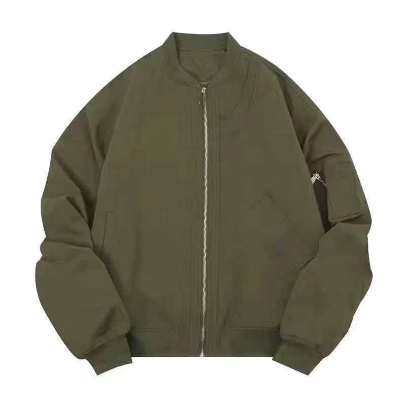 Men Minimalist Zip-Up Bomber Jacket | Paul