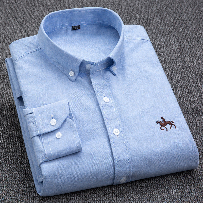 Men Oxford Long Sleeve Shirt | Roger