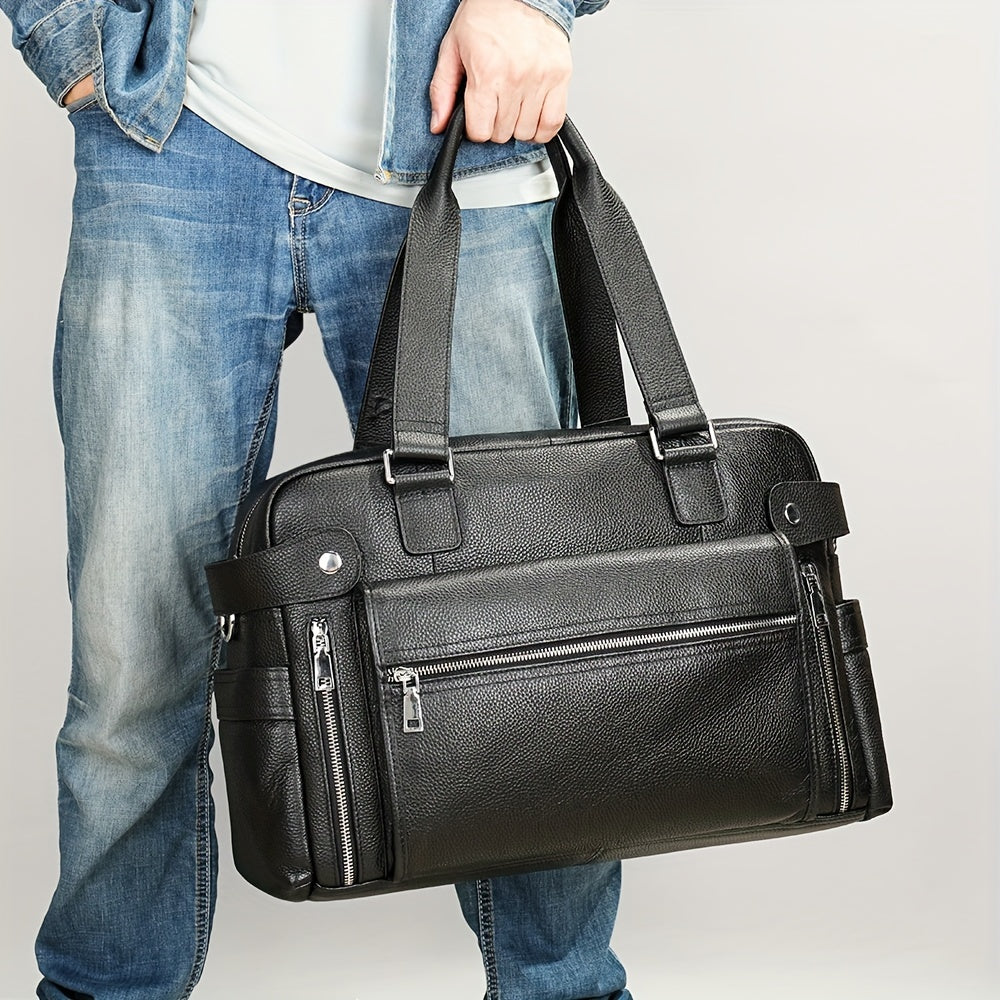 Men’s Leather Travel Bag | Ethan