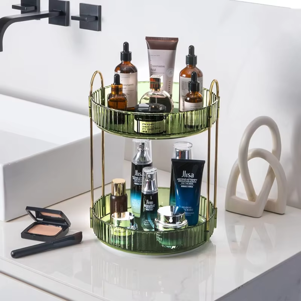 Women Makeup Organizer Rotating Plastic | Elegant Design 4