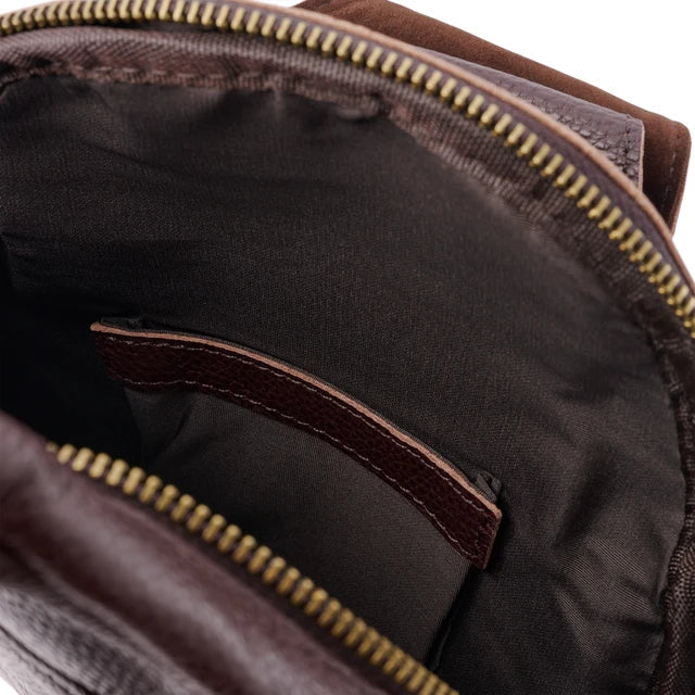 Men Vintage Leather Sling Bag | Leon