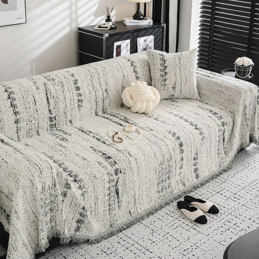 Sofa Cover Almond Chenille | Comfort & Style 1