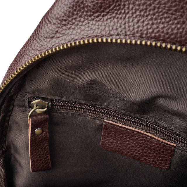 Men Vintage Leather Sling Bag | Leon