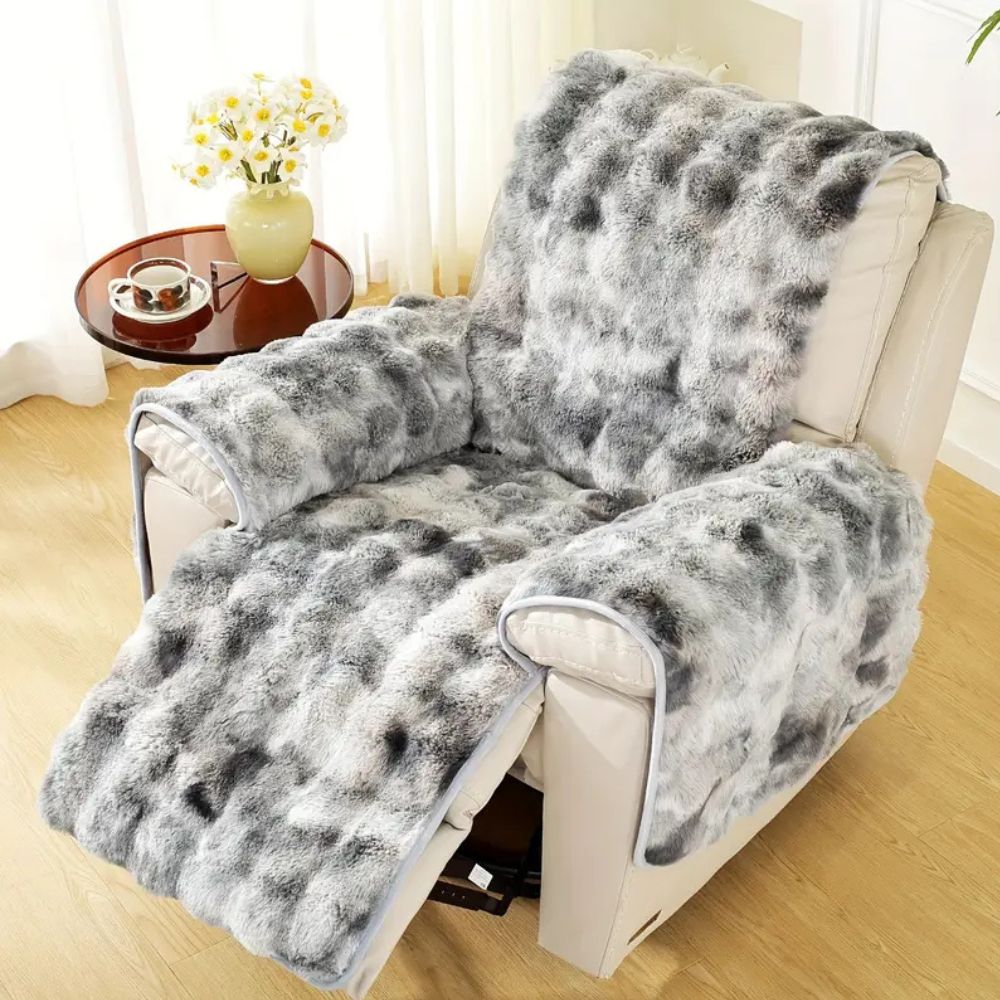 Sofa Cover Velvet Plush Tie-Dyed | Cozy Comfort 5