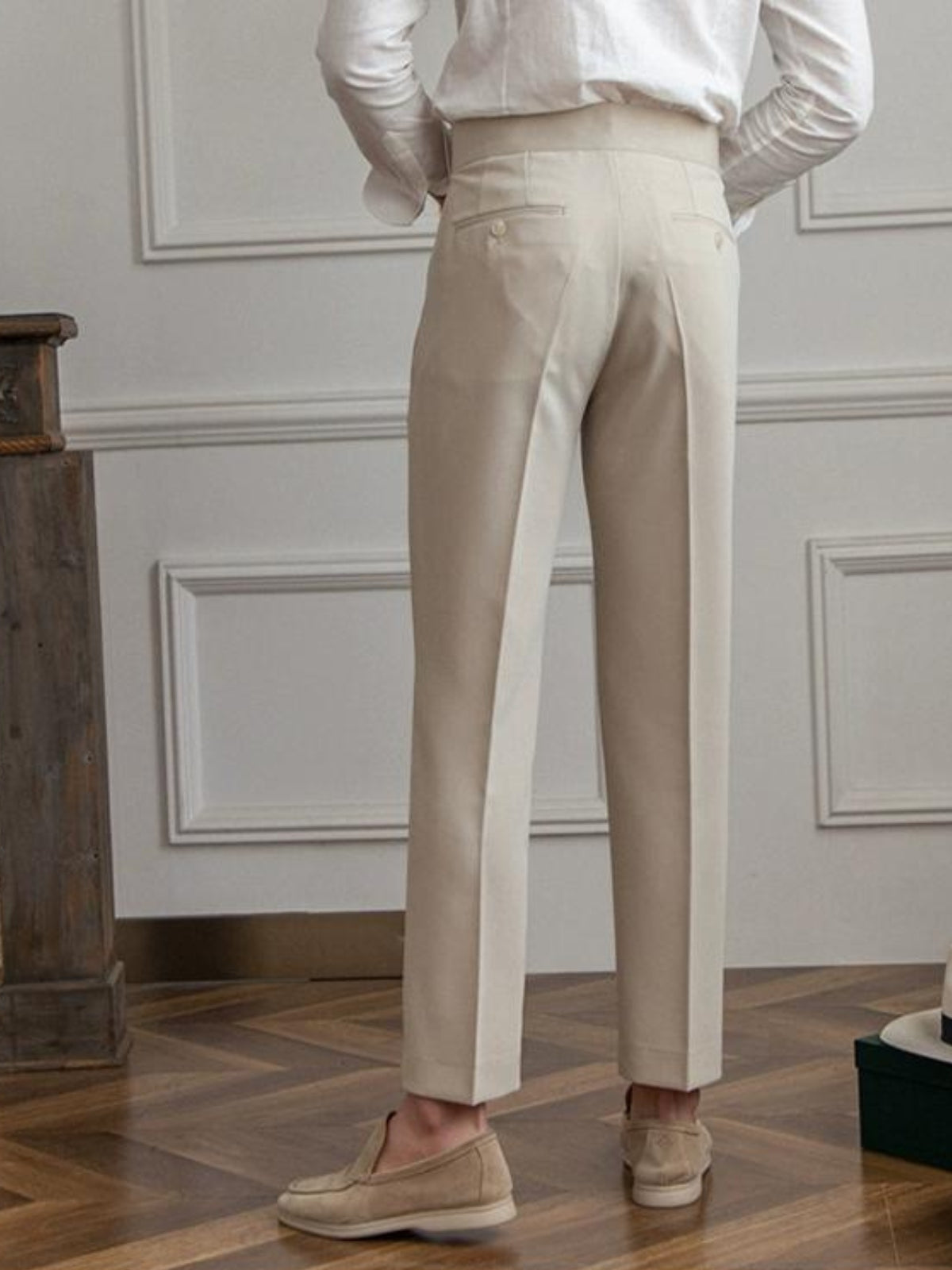 Men's Trousers Grey Anti-Wrinkle Polyester | Patrick-6