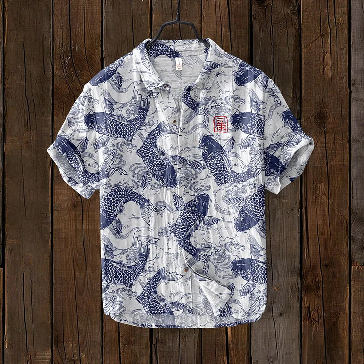 Men's Casual Shirt Multi-Color Cotton | Jørgen-6
