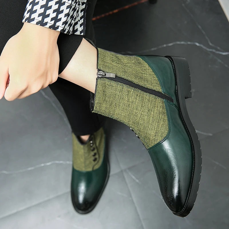 Men Modern Buttoned Ankle Boots | Alexander