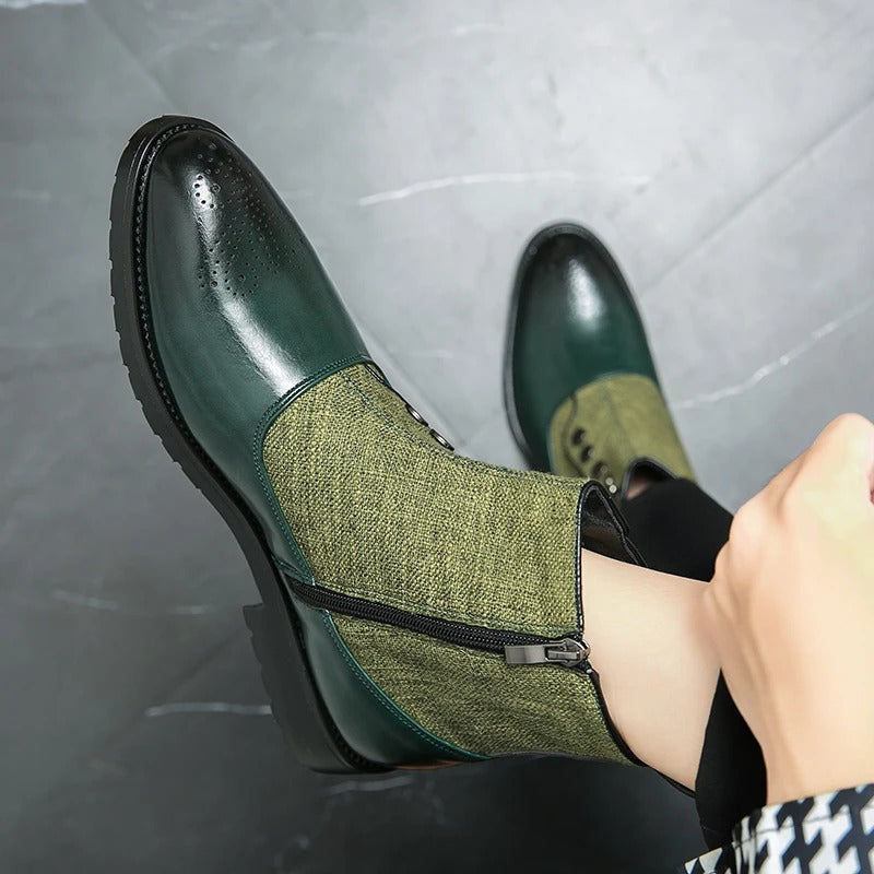 Men Modern Buttoned Ankle Boots | Alexander