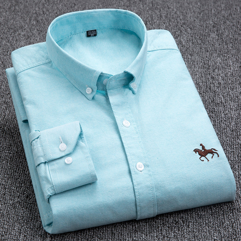 Men Oxford Long Sleeve Shirt | Roger