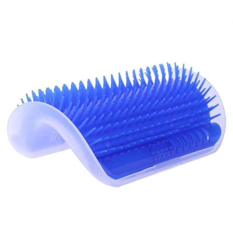 Cat Self Grooming Wall Scratcher Black Plastic | Kitty Korner-1
