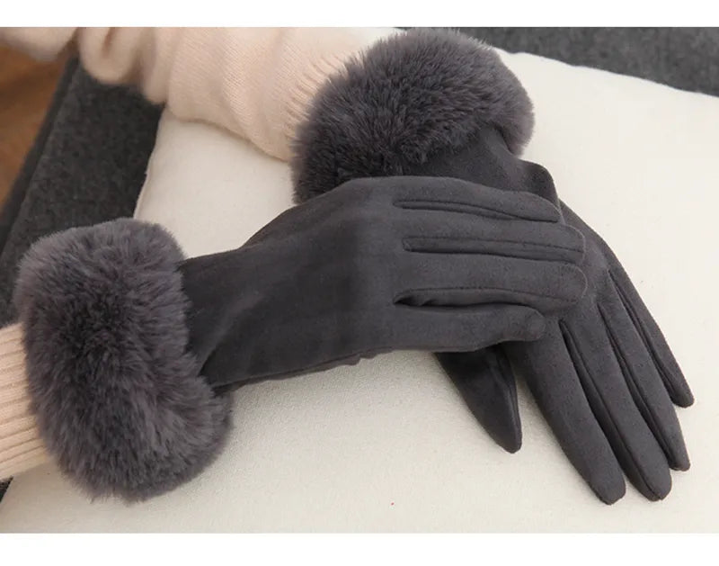 Women Luxurious Faux Fur Winter Gloves | Juliet