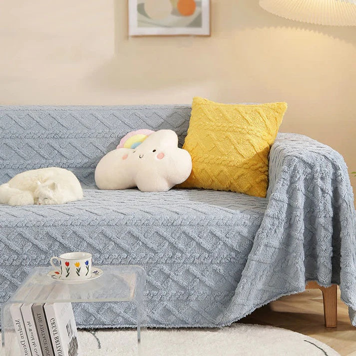Sofa Cover Beige Cashmere Slipcover | Cozy Comfort 4