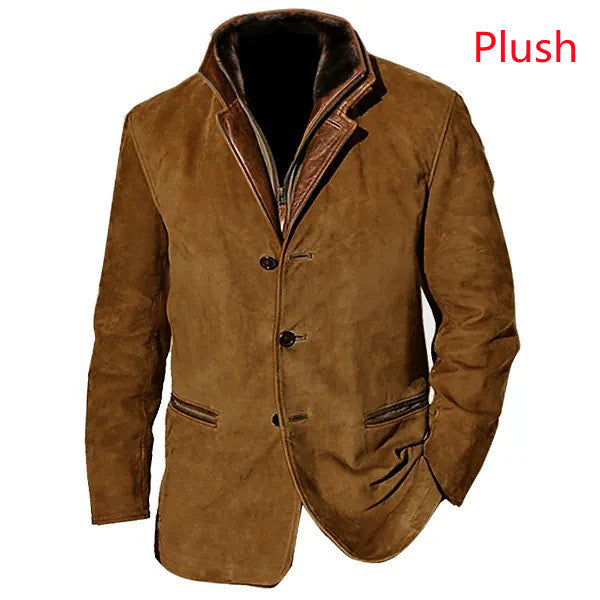 Men Vintage Suede Blazer | Nicholo