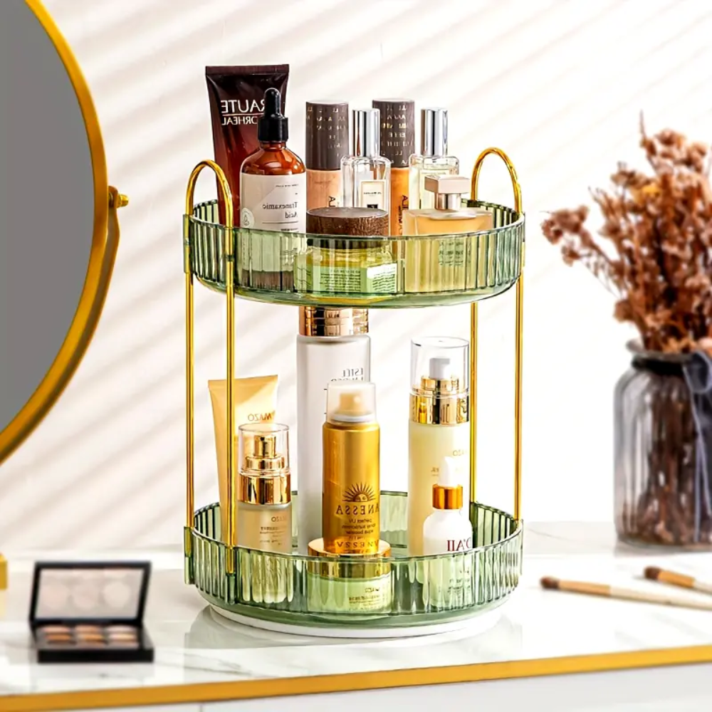 Women Makeup Organizer Rotating Plastic | Elegant Design 5