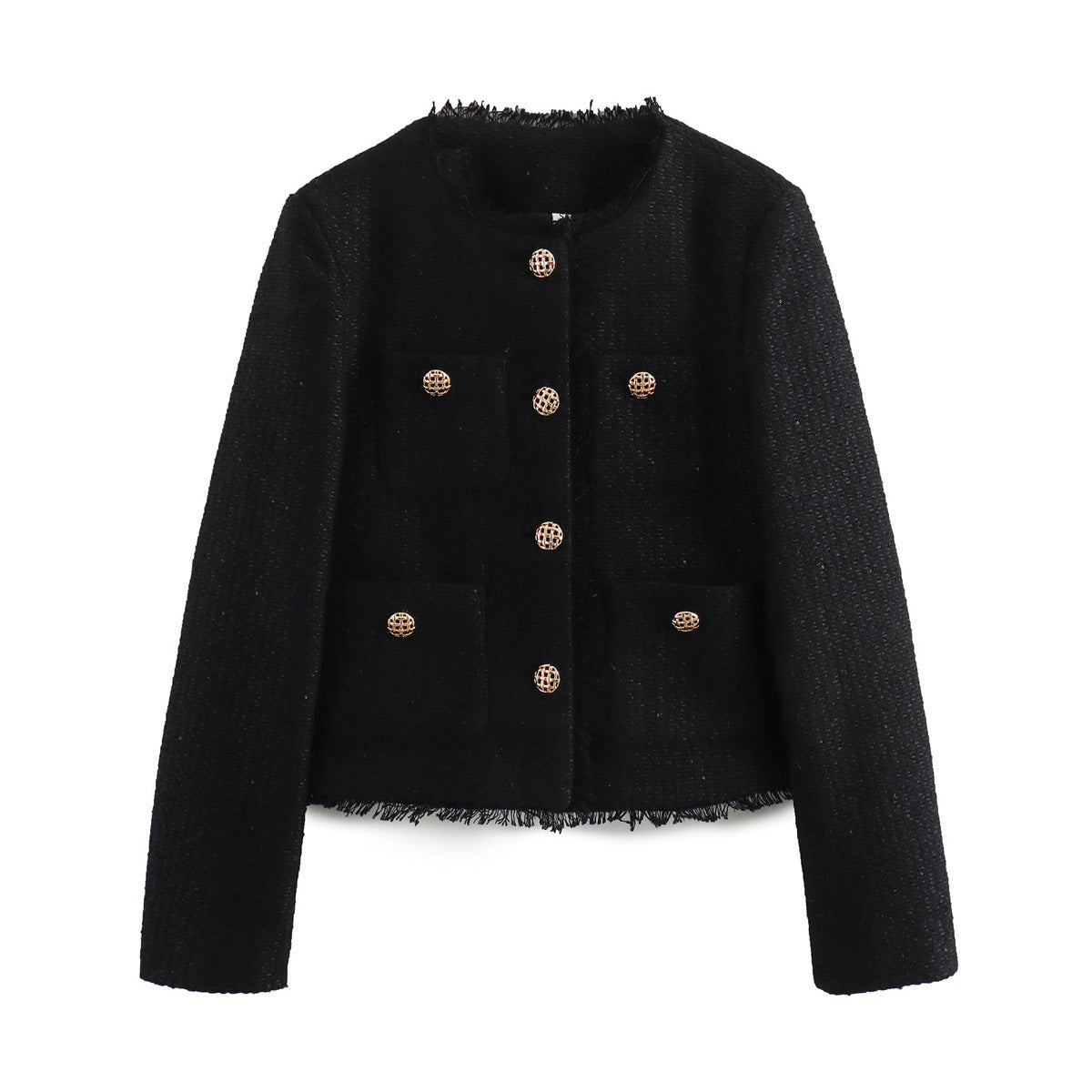 Women Classic Tweed Cropped Jacket | Alessi