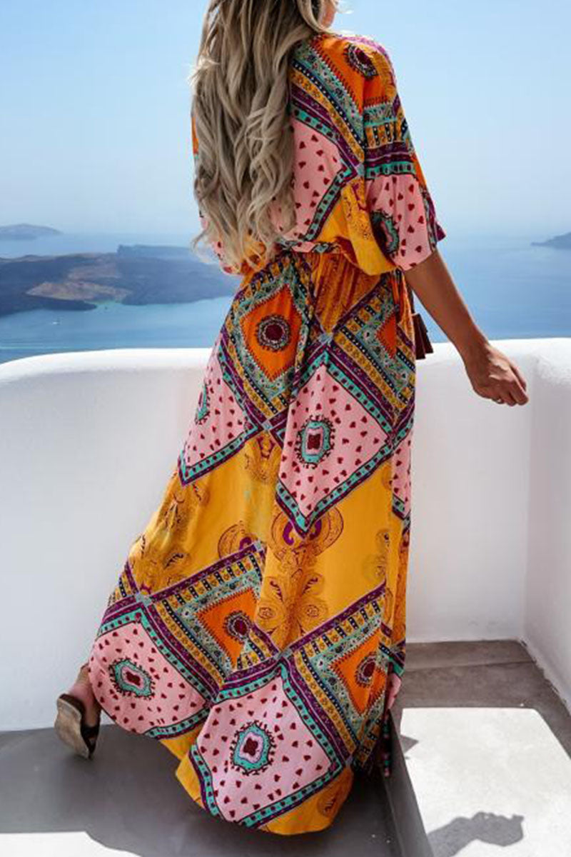 Women Boho Printed Maxi Dress | Jennifer