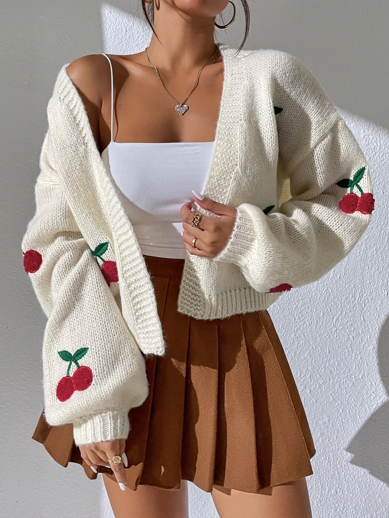 Women Sweet Cherry Cardigan | Fiona