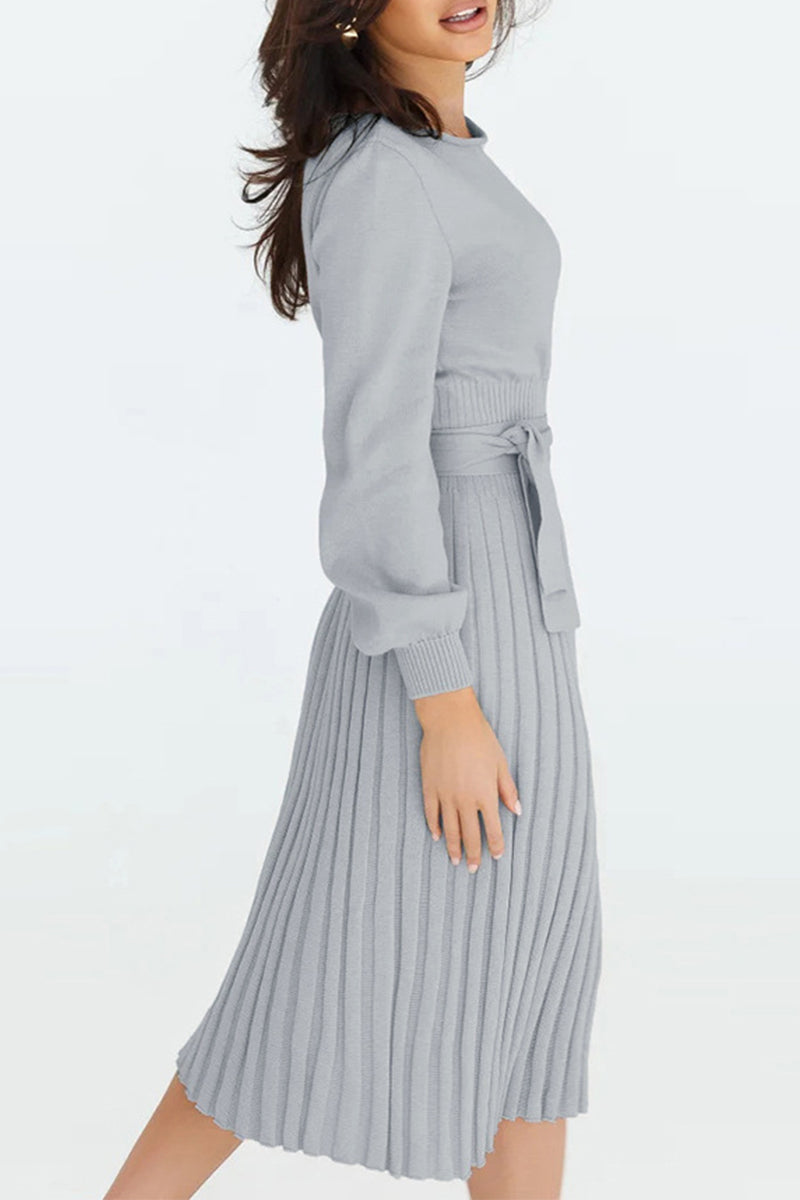 Women Elegant Knit Midi Dress | Raina