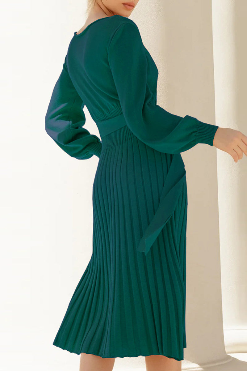 Women Elegant Knit Midi Dress | Raina
