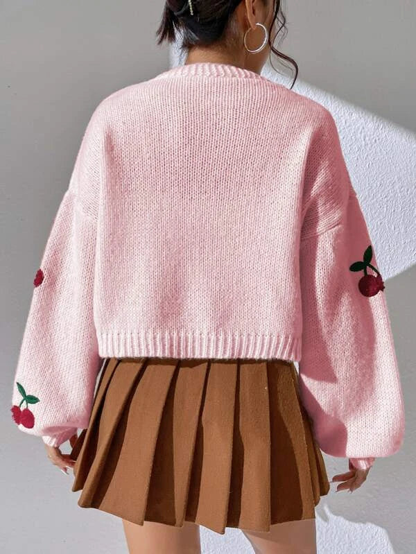 Women Sweet Cherry Cardigan | Fiona