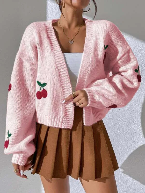 Women Sweet Cherry Cardigan | Fiona