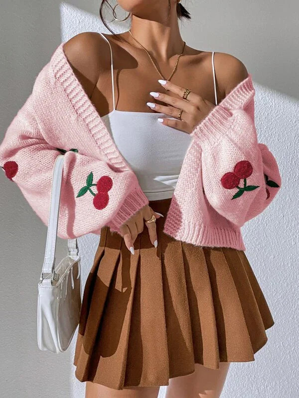 Women Sweet Cherry Cardigan | Fiona