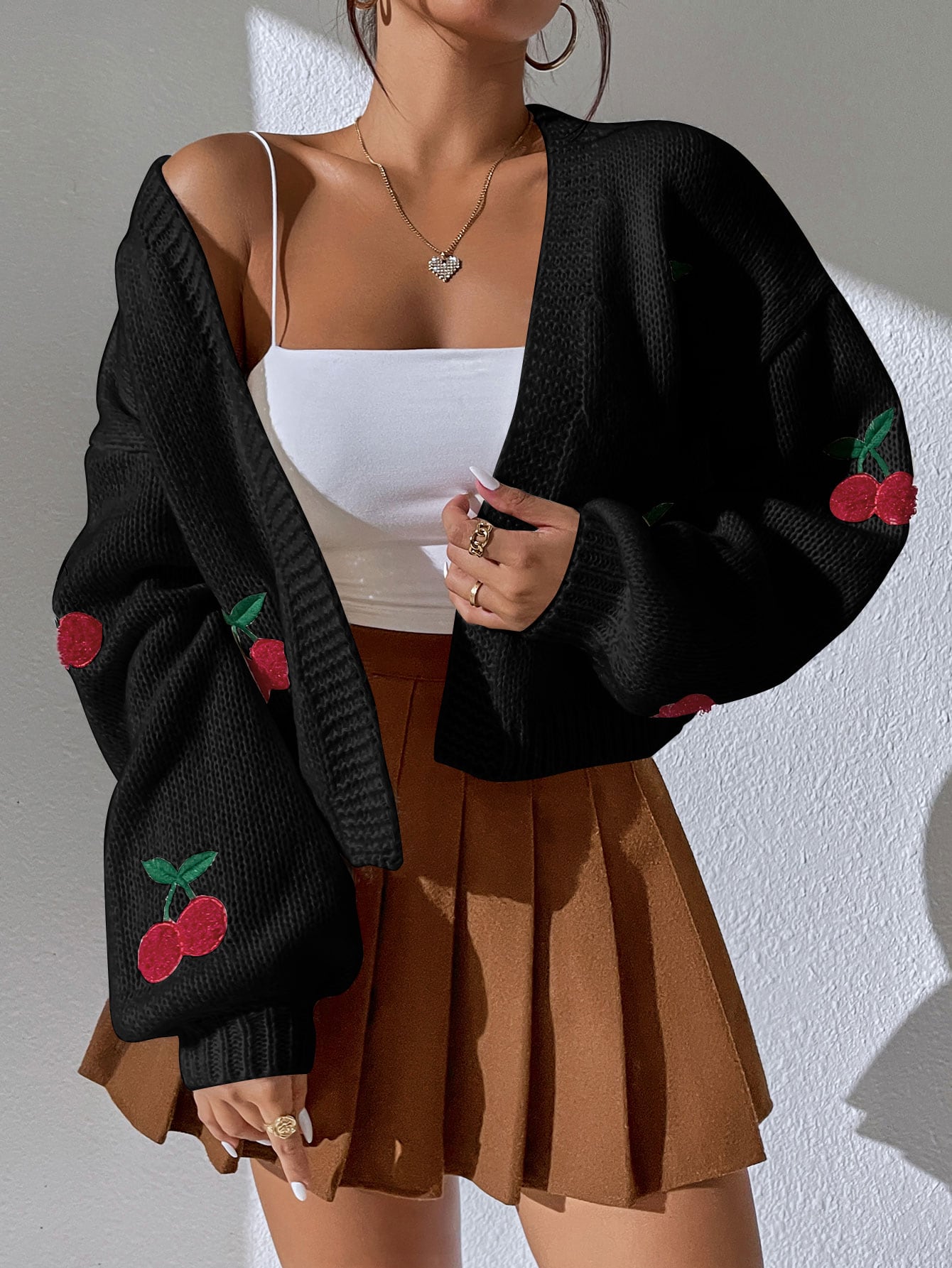 Women Sweet Cherry Cardigan | Fiona