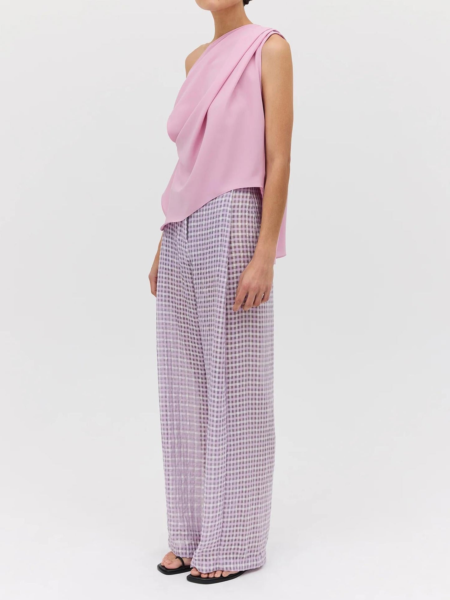 Women Blouse Rose Pink Georgette | Antonia-2
