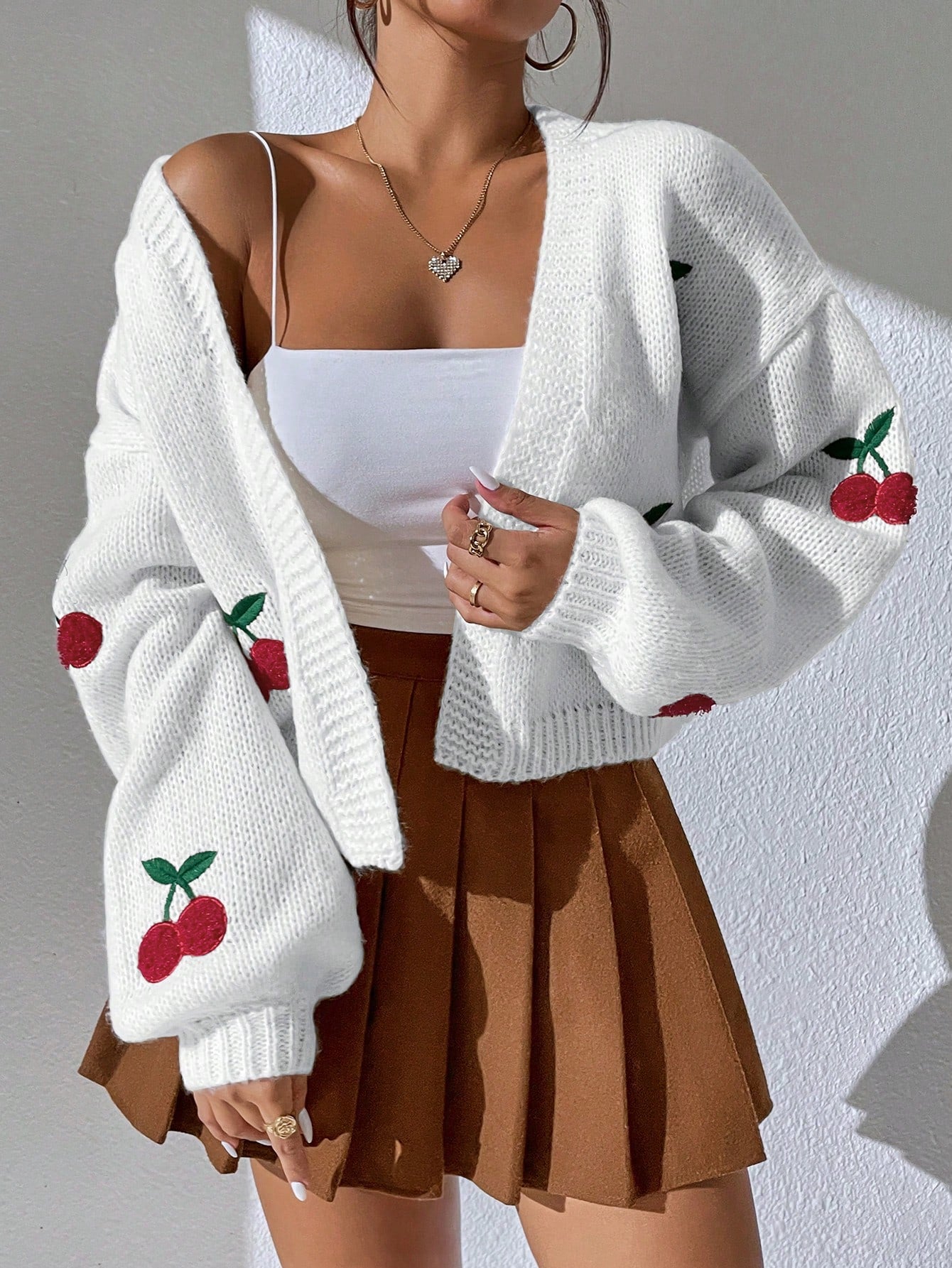 Women Sweet Cherry Cardigan | Fiona