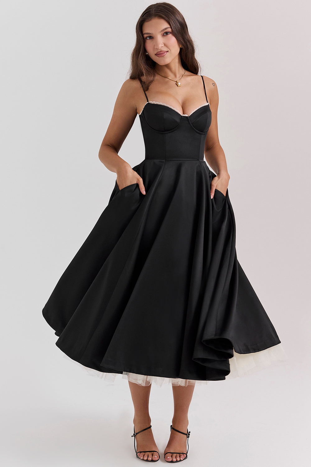 Charlenae | Blush Midi Dress Women