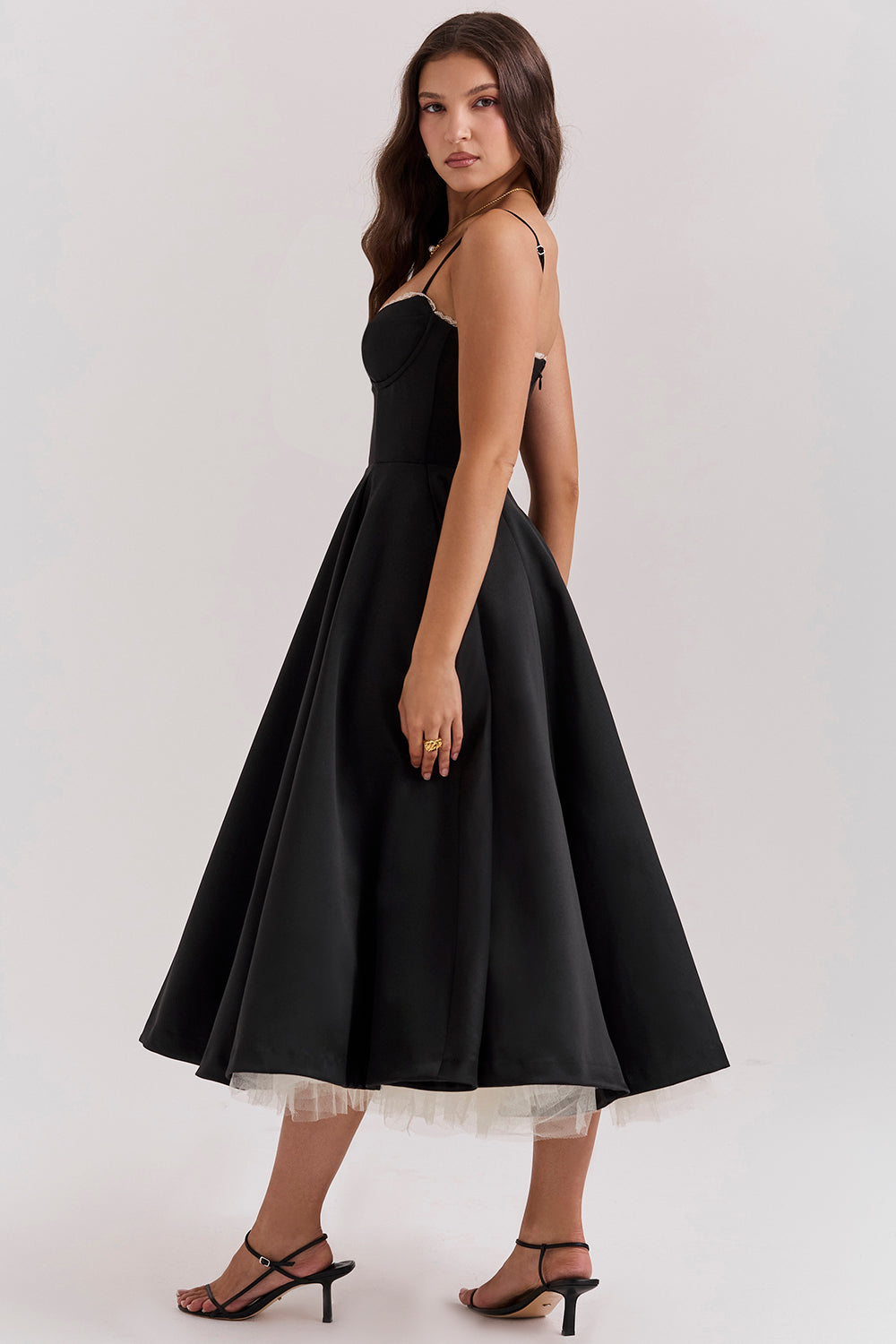 Charlenae | Blush Midi Dress Women