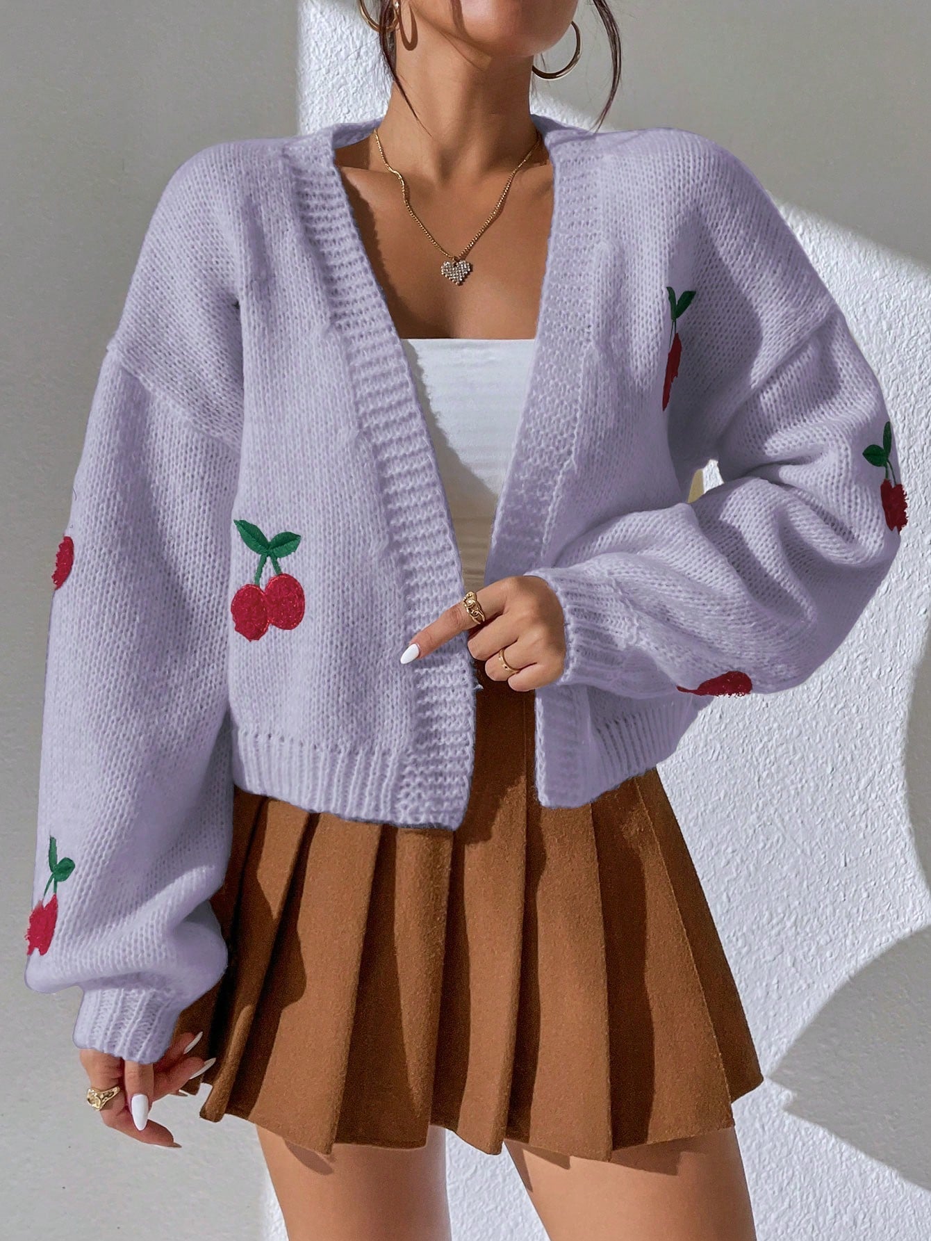 Women Sweet Cherry Cardigan | Fiona