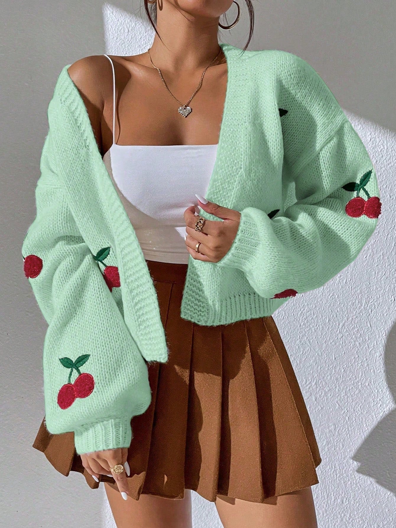 Women Sweet Cherry Cardigan | Fiona