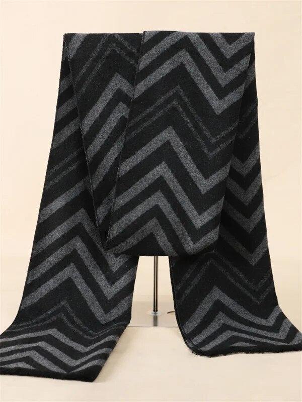 Men Abstract Patterned Winter Scarf | Jerome