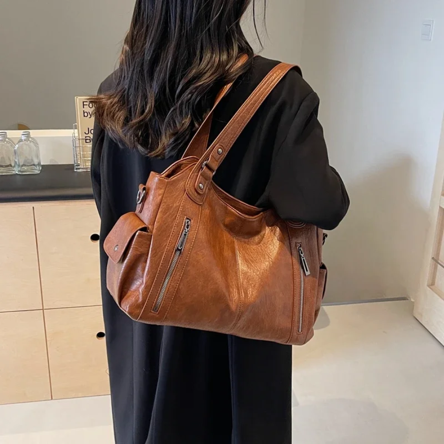 Women Classic Multi-Compartment Shoulder Bag | Alma