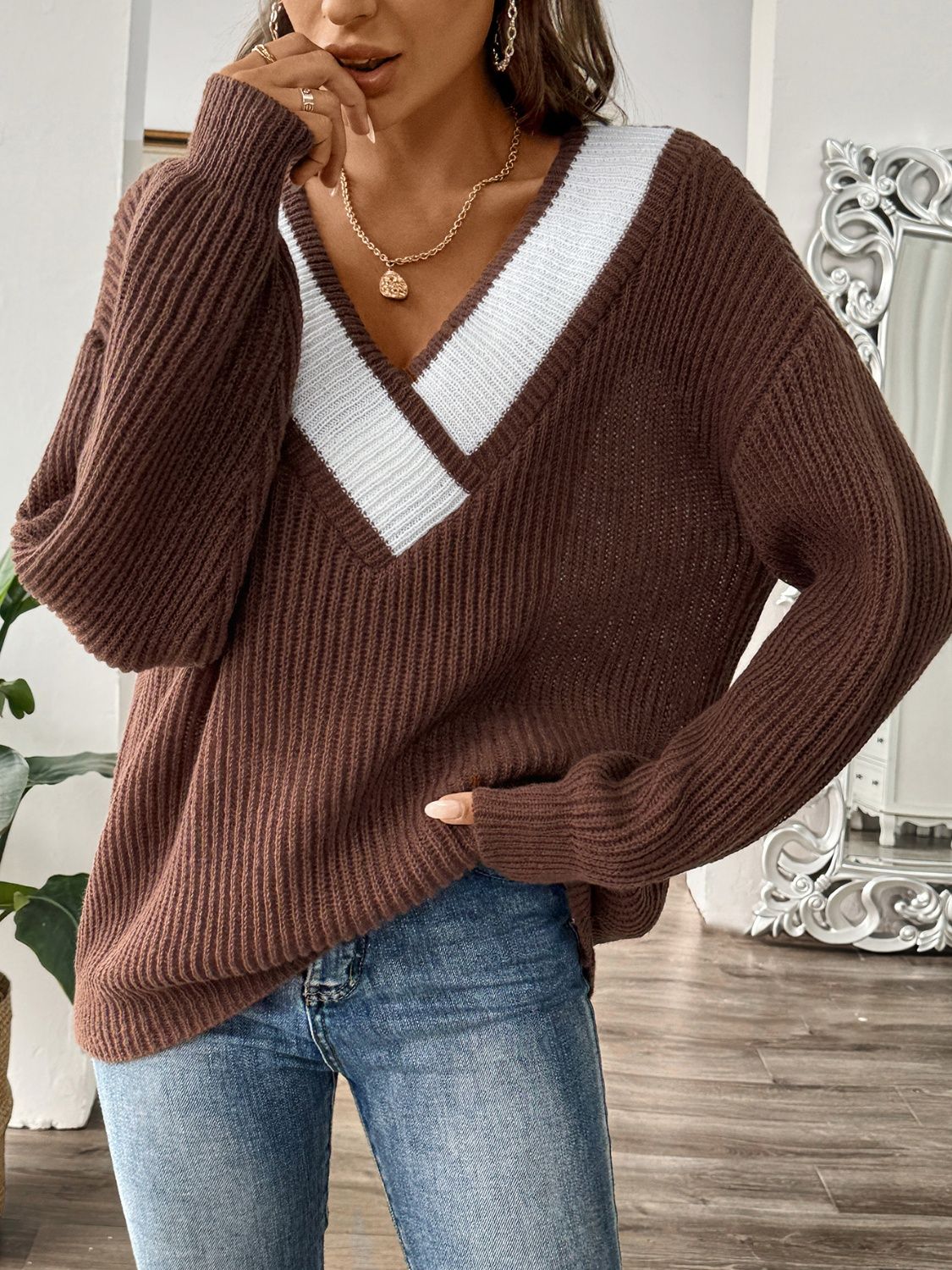 Women Off-Shoulder Knit Sweater | Raquel