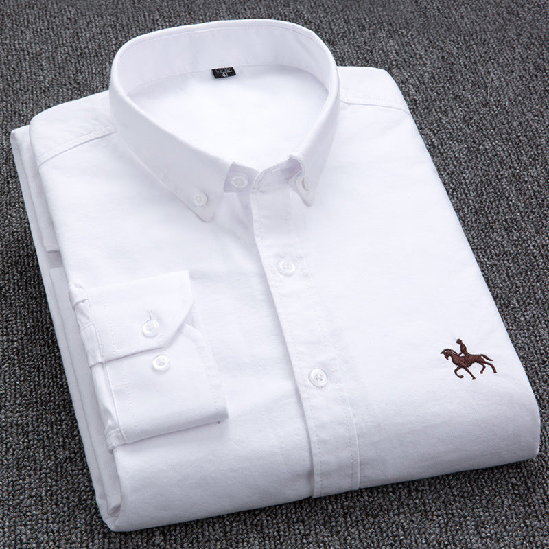 Men Oxford Long Sleeve Shirt | Roger