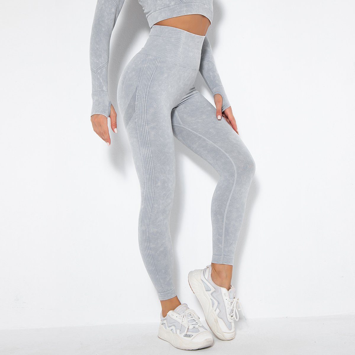 Variant image for Women Leggings Black Nylon Spandex | Feather-10