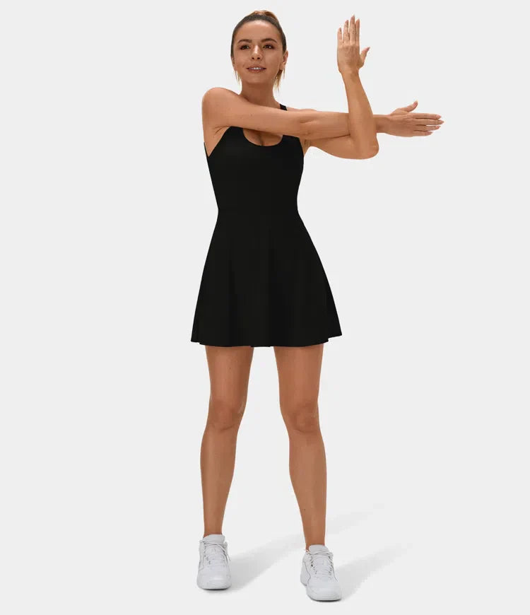 Women Sleeveless A-Line Athletic Dress with Racerback | Victoria